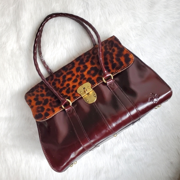Patricia Nash Bags Patricia Nash Leopard Vienna Satchel Large